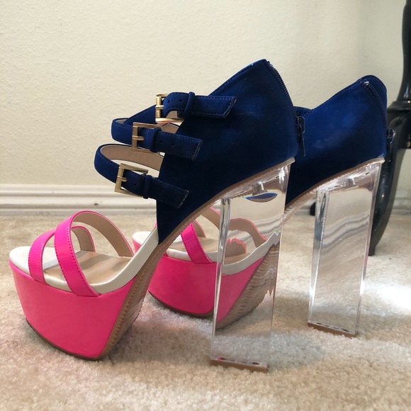 Color block platform sandals - Picture 3 of 5
